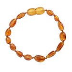 Amber Teething Bracelet for Teething Babies and Toddlers (Honey)