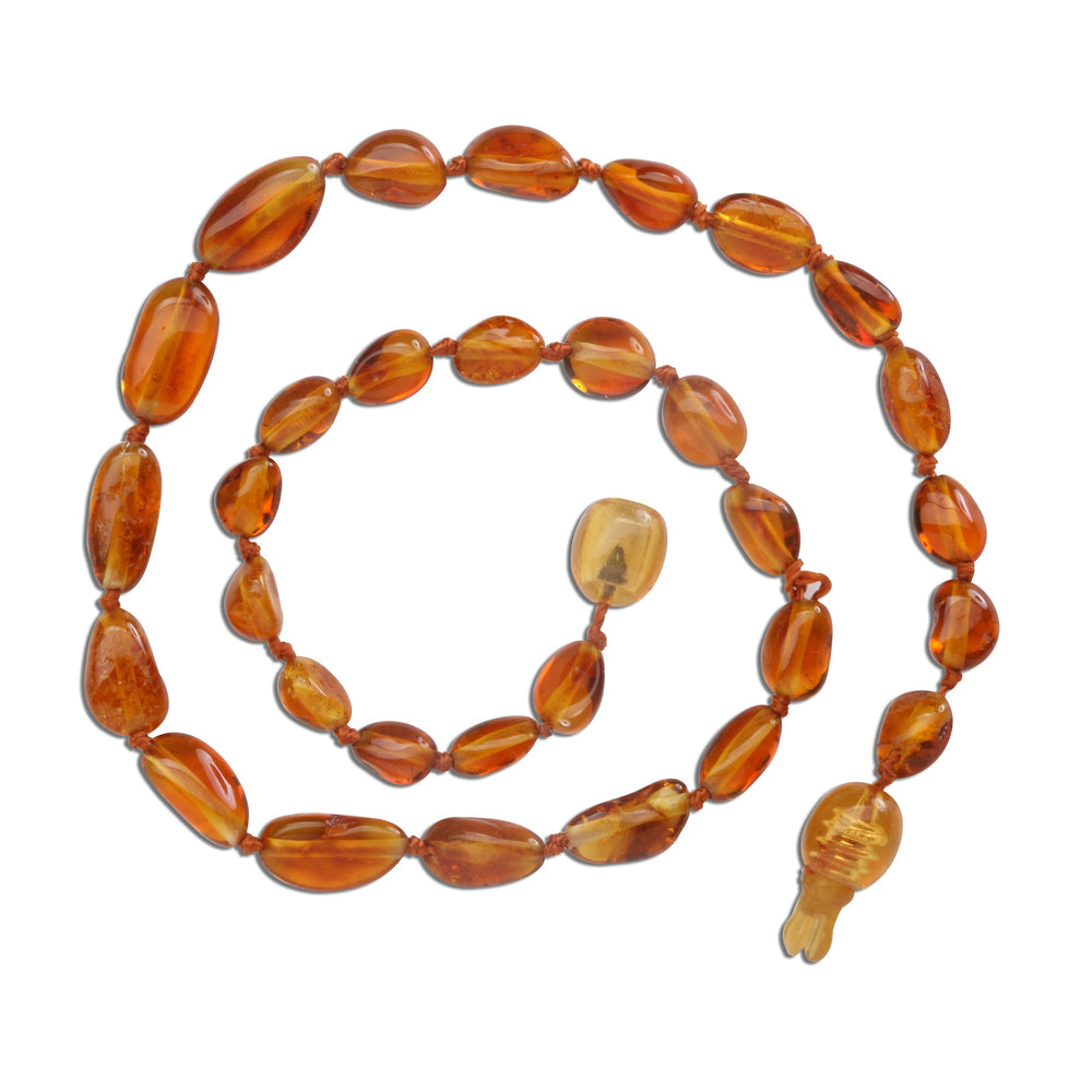 24-Piece Amber Teething Necklace Package with Display