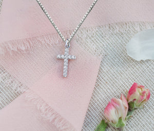 Sterling Silver Children's Cross Necklace