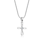 Sterling Silver Children's Infinity Cross Necklace for Kids