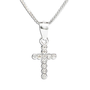 Sterling Silver Children's Cross Necklace