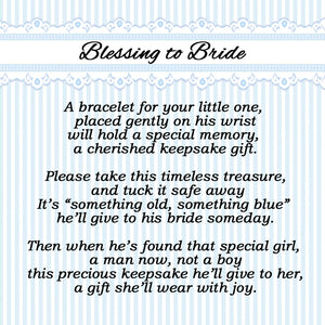 TC-Blessing-B-Boy - Boy's Blessing to Bride Sterling Silver Christening Bracelet