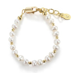 Brynn - 14K Gold Plated Pearl Baby and Kids Bracelet