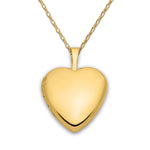 14K Gold-Plated Children's Heart Locket Necklace