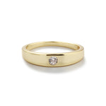 14K Gold-Plated Baby Ring with CZ for Kids