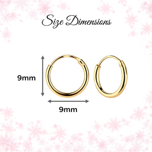 14K Gold-Plated Endless Hoop Earring