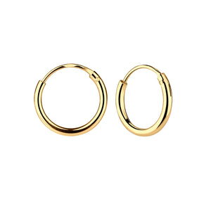 14K Gold-Plated Endless Hoop Earring